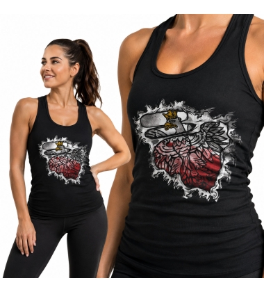 Damski tank-top ORZEŁ W SERCU